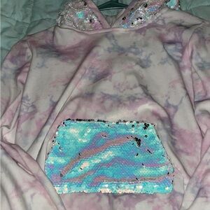 Self Esteem Pastel Sequin Hoodie